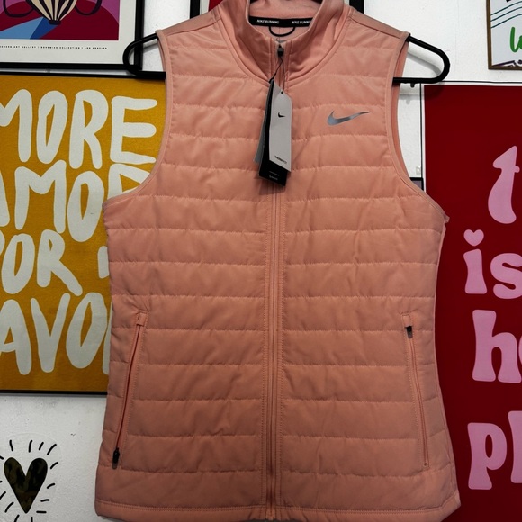 Nike Jackets & Blazers - Nike Running Women’s Puffer Vest - M - Peach Pink - New with Tags